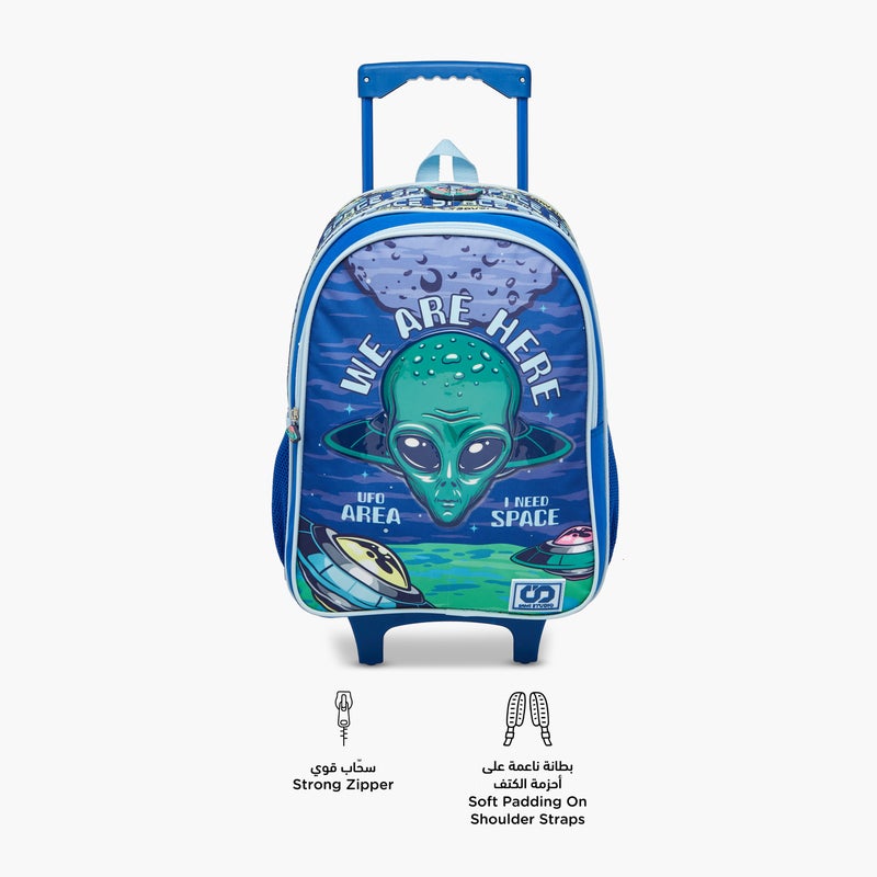 sami_studio 16 Inch Trolley-Alien-Set Of 5-2 Cmprt With Zip- (Polyester ) Multicolor \ 34X20X47.5 - Image 5